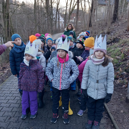 Reportážní foto 2.A, B, C - Tříkrálový běh a Den švihlé chůze