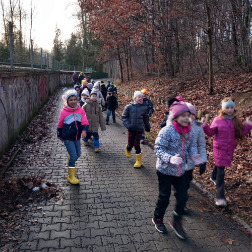 Reportážní foto 2.A, B, C - Tříkrálový běh a Den švihlé chůze