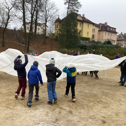 Reportážní foto ŠD, 1.A, B, 2.A, B, C, 3.A, B - Svatý Martin - stezka s úkoly